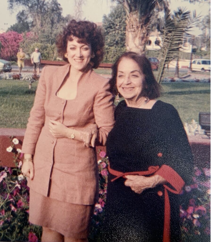 Monica Janssens and Fatima Rushdi, Mena House Hotel (1990s)